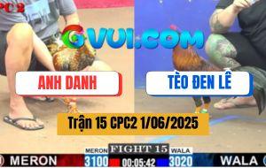 Trận 15 CPC2 1/6/2025 - Gà Cú Anh Danh Hủy Diệt Gà Điều Anh Tèo Đen Lê